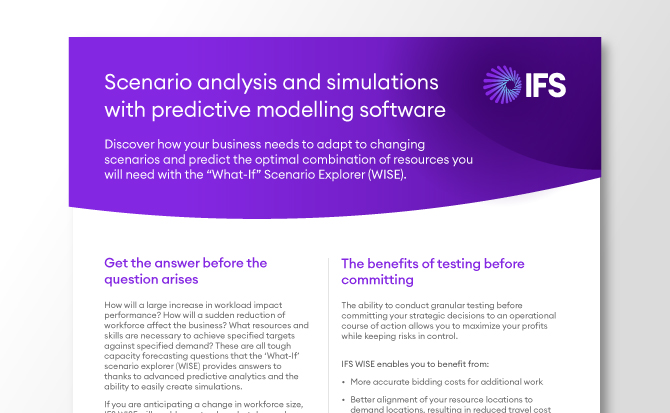 IFS_Field_Service_Predictive_Analytics_with_WISE